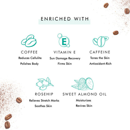 mCaffeine Raw Coffee Body Polishing Oil - 100 ml