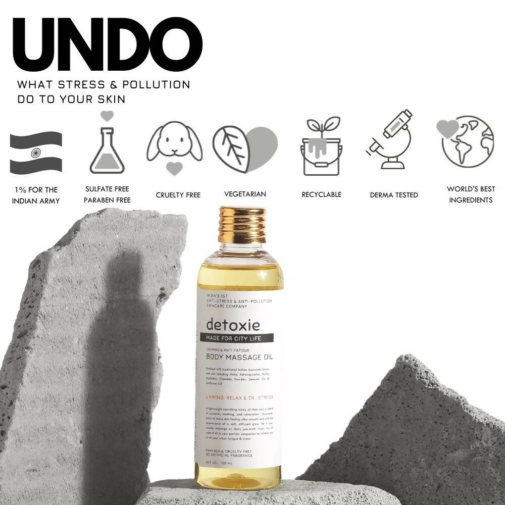 Detoxie Calming & Anti-Fatigue Body Massage Oil - 100 ml