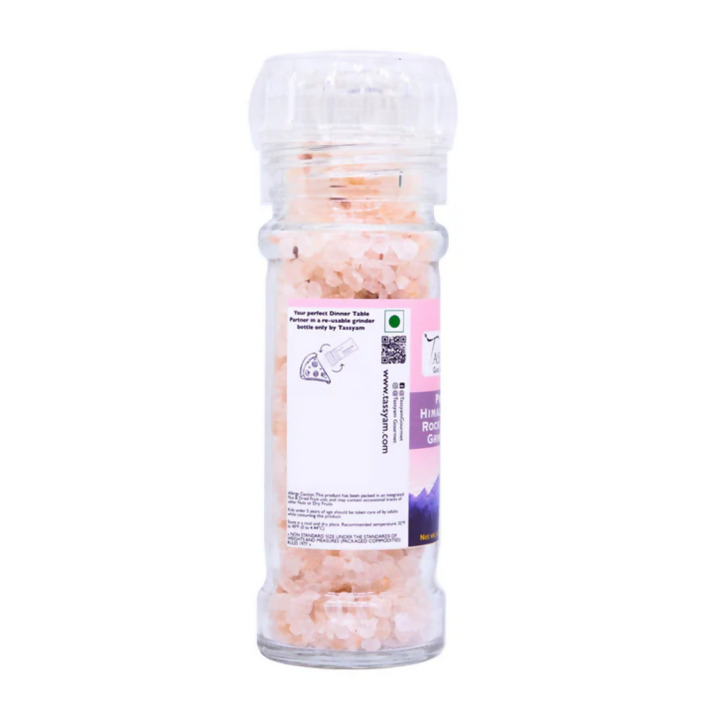 Tassyam Organics Pink Salt Granules Grinder Bottle