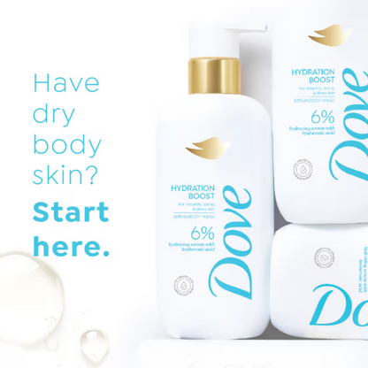 Dove 6% Hydrating Serum With Hyaluronic Acid Hydration Boost Bodywash