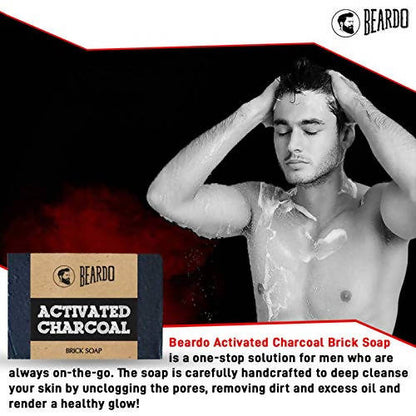 Beardo Activated Charcoal Brick Soap
