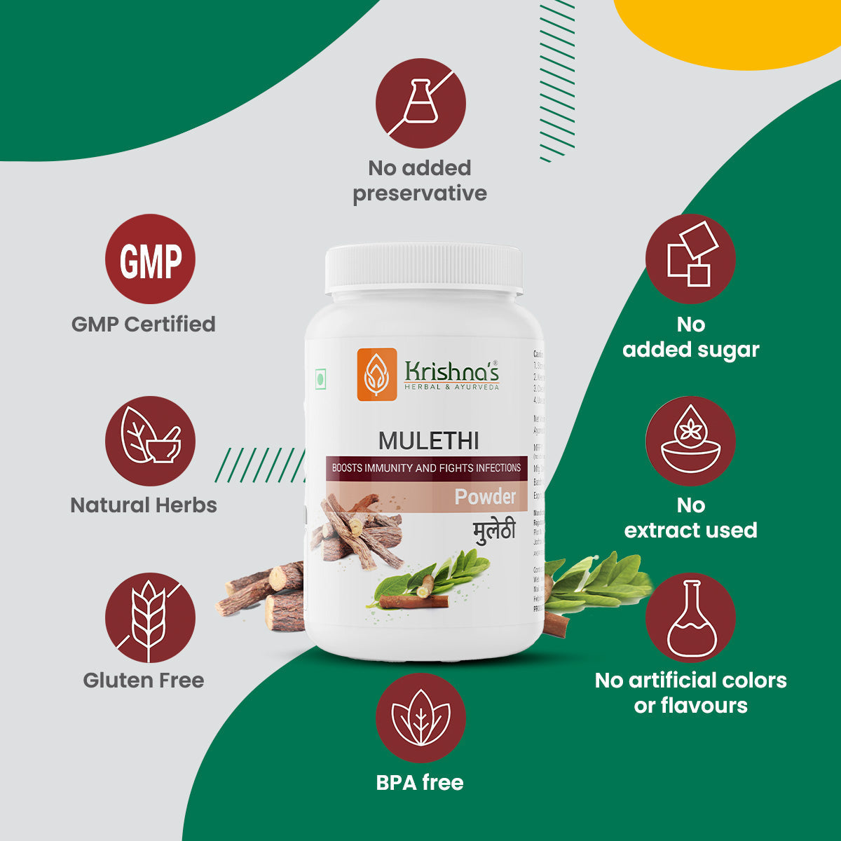 Krishna'S Herbal & Ayurveda Mulethi Powder
