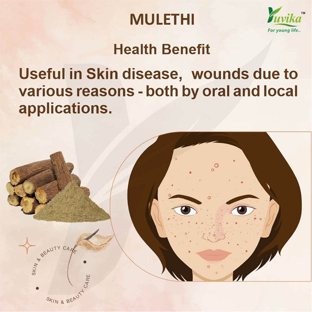 Yuvika Mulethi - Glycyrrhiza Glabra - Yashtimadhu - Jeshthamadha - Licorice Root