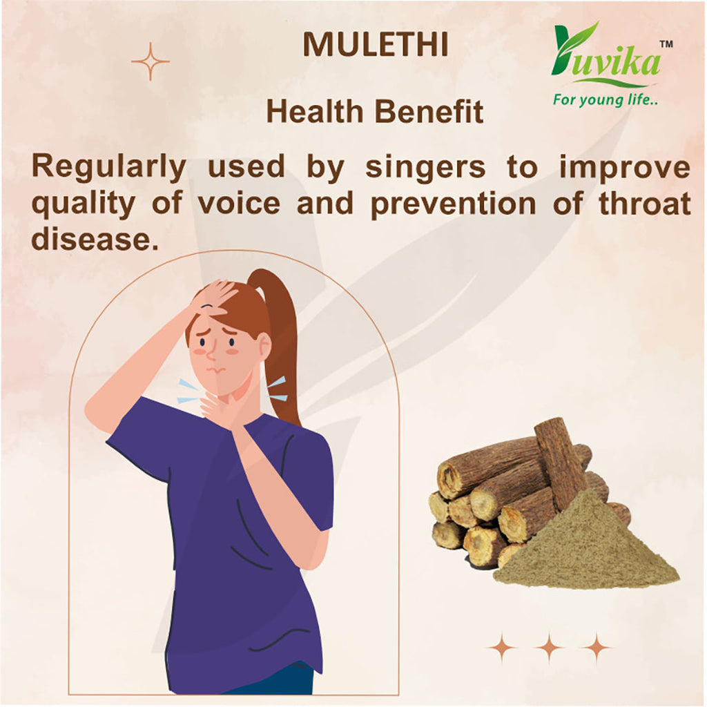 Yuvika Mulethi - Glycyrrhiza Glabra - Yashtimadhu - Jeshthamadha - Licorice Root