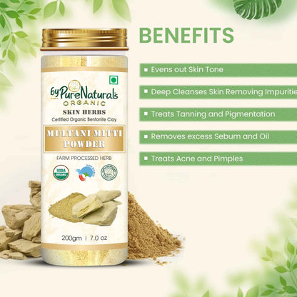 byPureNaturals Organic Multani Mitti Powder