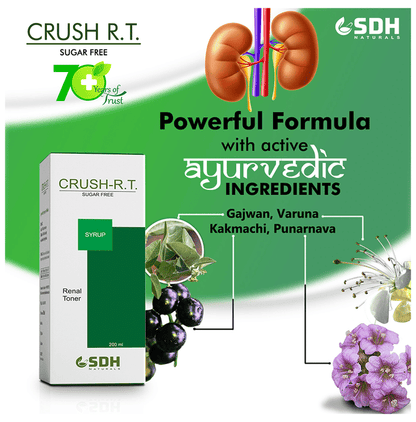 SDH Naturals Crush-RT Syrup | For Kidney & Renal Health | Sugar Free