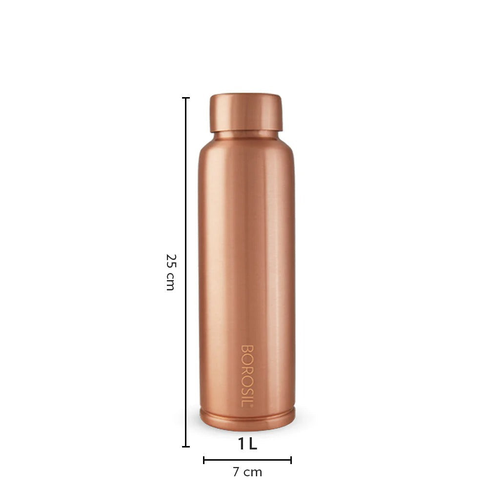 Borosil Pure Copper Water Bottle 1000ml