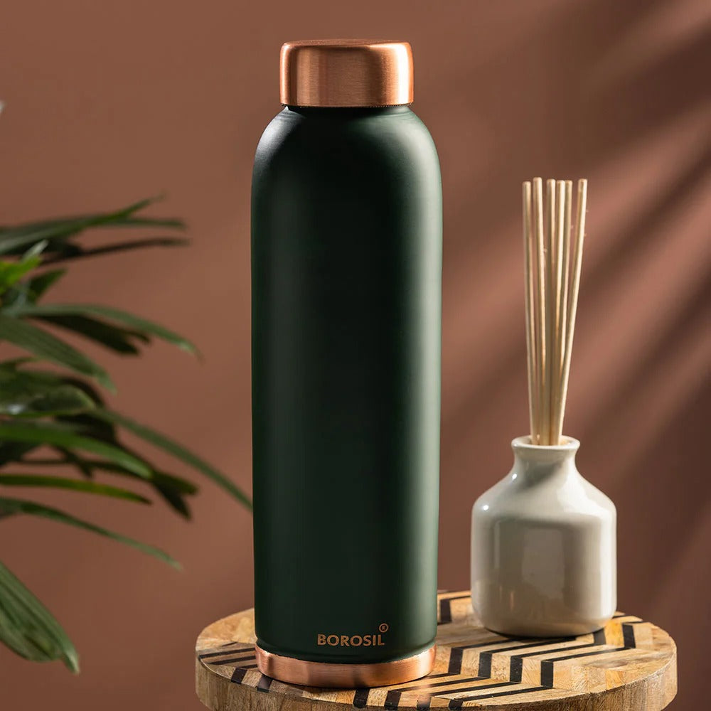 Borosil Copper Bottle Green