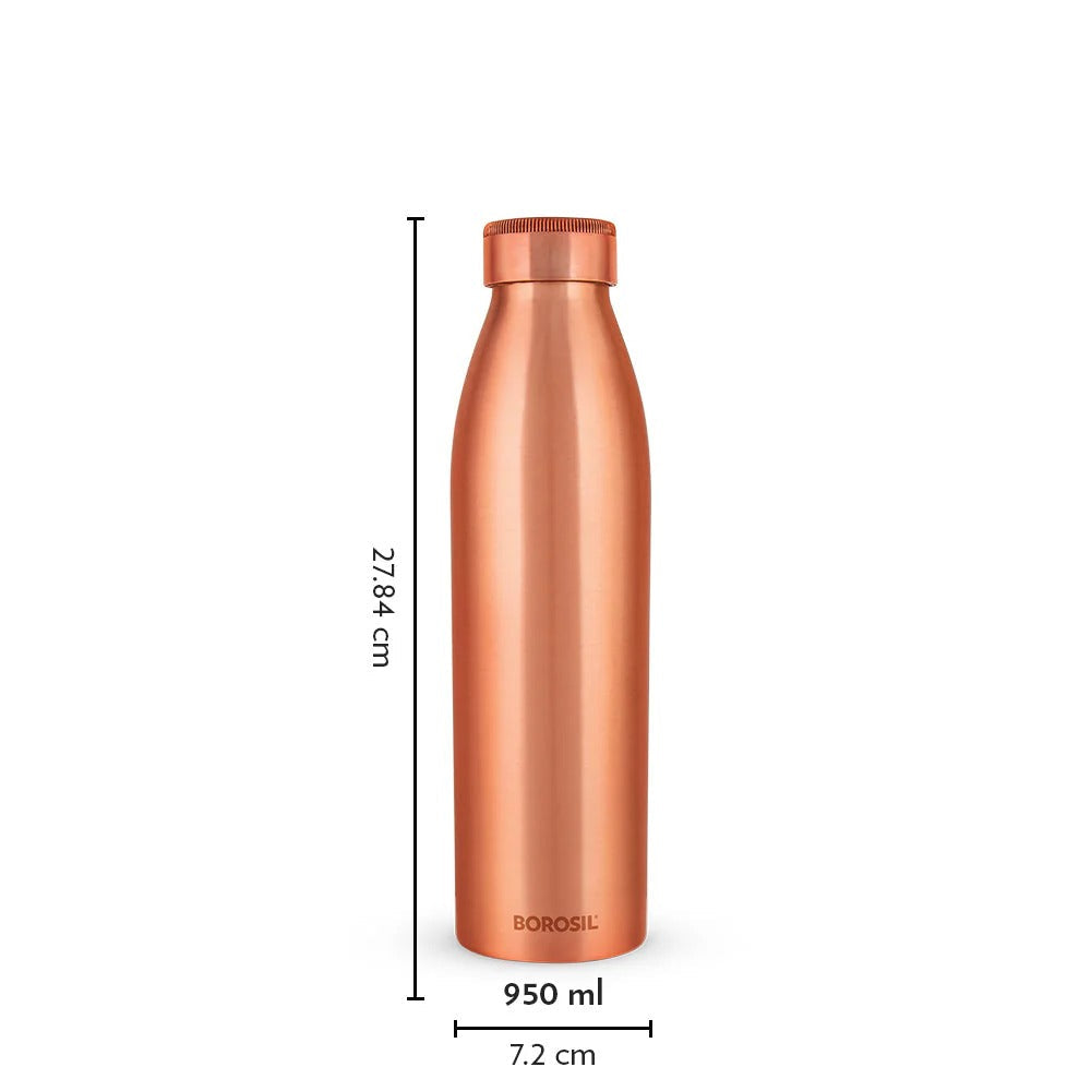 Borosil Pro Copper Water Bottle 950ml