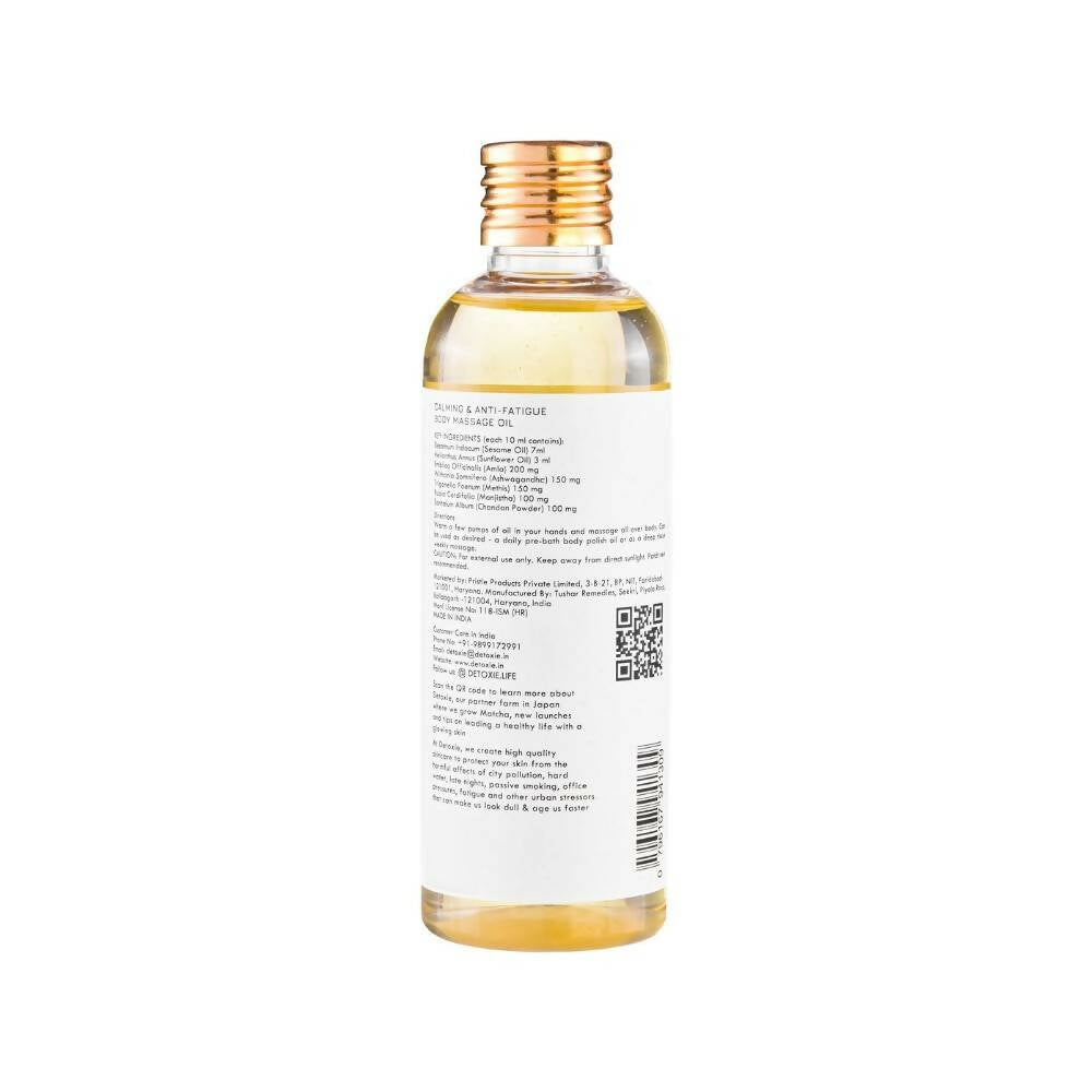 Detoxie Calming & Anti-Fatigue Body Massage Oil - 100 ml