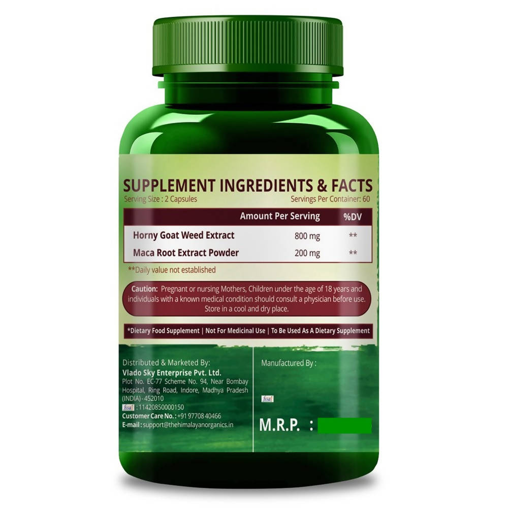 Himalayan Organics Horny Goat Weed Vegetarian Capsules