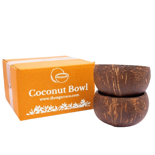 Thenga Natural Round Coconut Shell Bowl