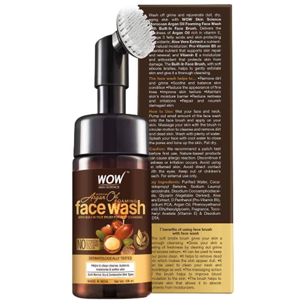 Wow Skin Science Moroccan Argan Oil Foaming Face Wash - 100 ml