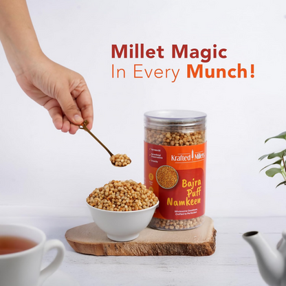 Krafted Millets Bajra Puff Namkeen