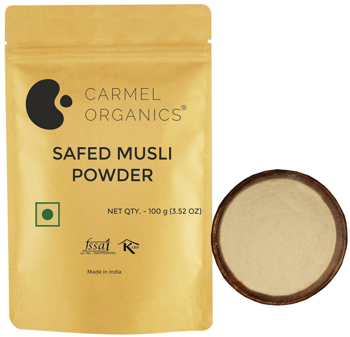 Carmel Organics Safed Musli Root Powder