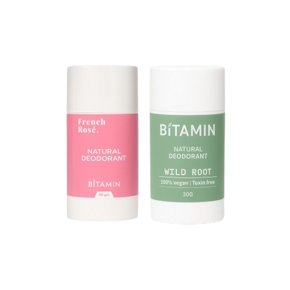 Bitamin Natural Deodorant French Rose, Wild Roo Roll On