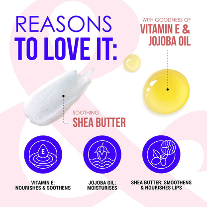 Blue Heaven Jelly & Butter Lip Balm - Light Red, infused with Shea Butter & Vitamin E, Fades Pigmentation