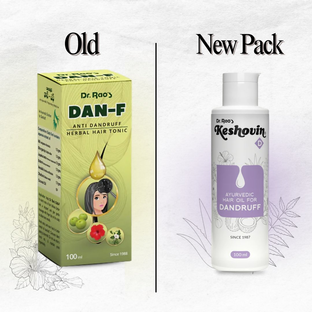 Dr. Rao's Keshovin Anti Dandruff Herbal Hair Oil