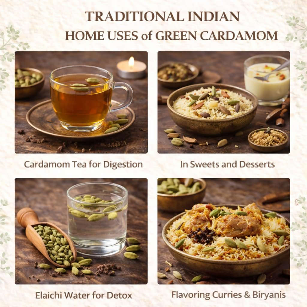 Village-Organica Green Cardamom (Elaichi) Whole – Handpicked