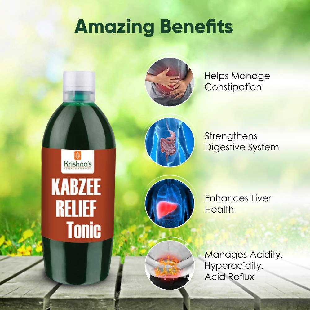 Krishna's Herbal & Ayurveda Kabzee Relief Tonic - 500 ml