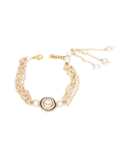Designer kundan Rakhi - Ruby Raang