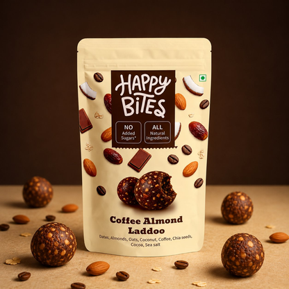 Happy Bites Coffee Almond Laddoo