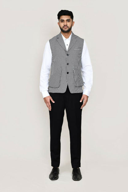 Joban Fashion White Colored Art Silk Fabric Kurta, Jacket With Straight Fit Pant