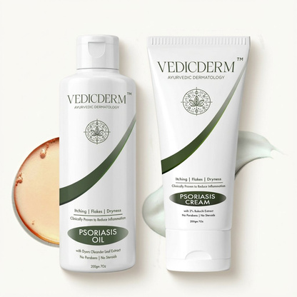 VedicDerm Sensitive Skin Bundle for Psoriasis, Eczema, Atopic Dermatitis