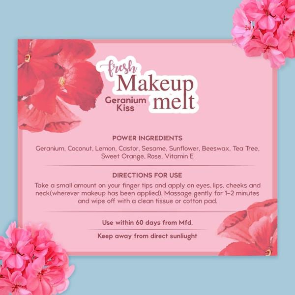 Nat habit Geranium Kiss Makeup Melt - 25 ml