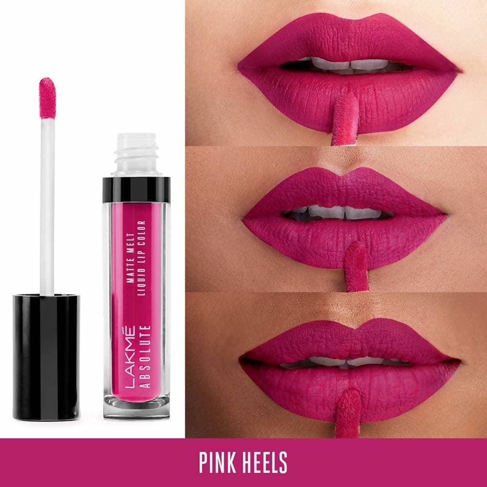 Lakme Absolute Matte Melt Liquid Lip Color Pink Heels - 6 gms