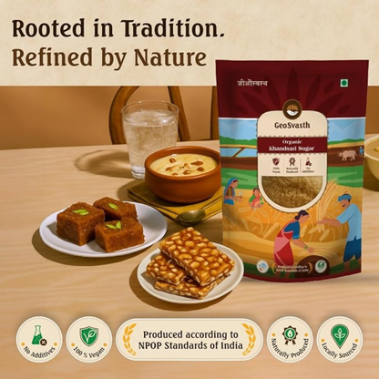 Geosvasth Organic Khandsari Sugar