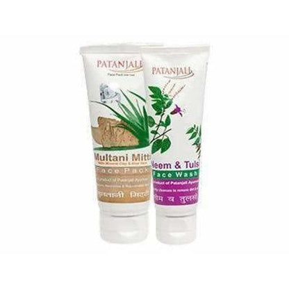 Patanjali Neem Tulsi Face Wash Plus Multani Mitti Face Pack
