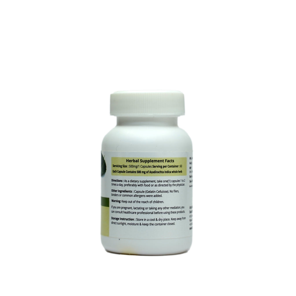Dr. Talat's Neem - Blood Purifier - 60 Capsules