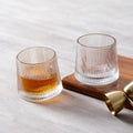 Nestroots Fluted Scotch Glasses Set of 6 Premium Glassware
