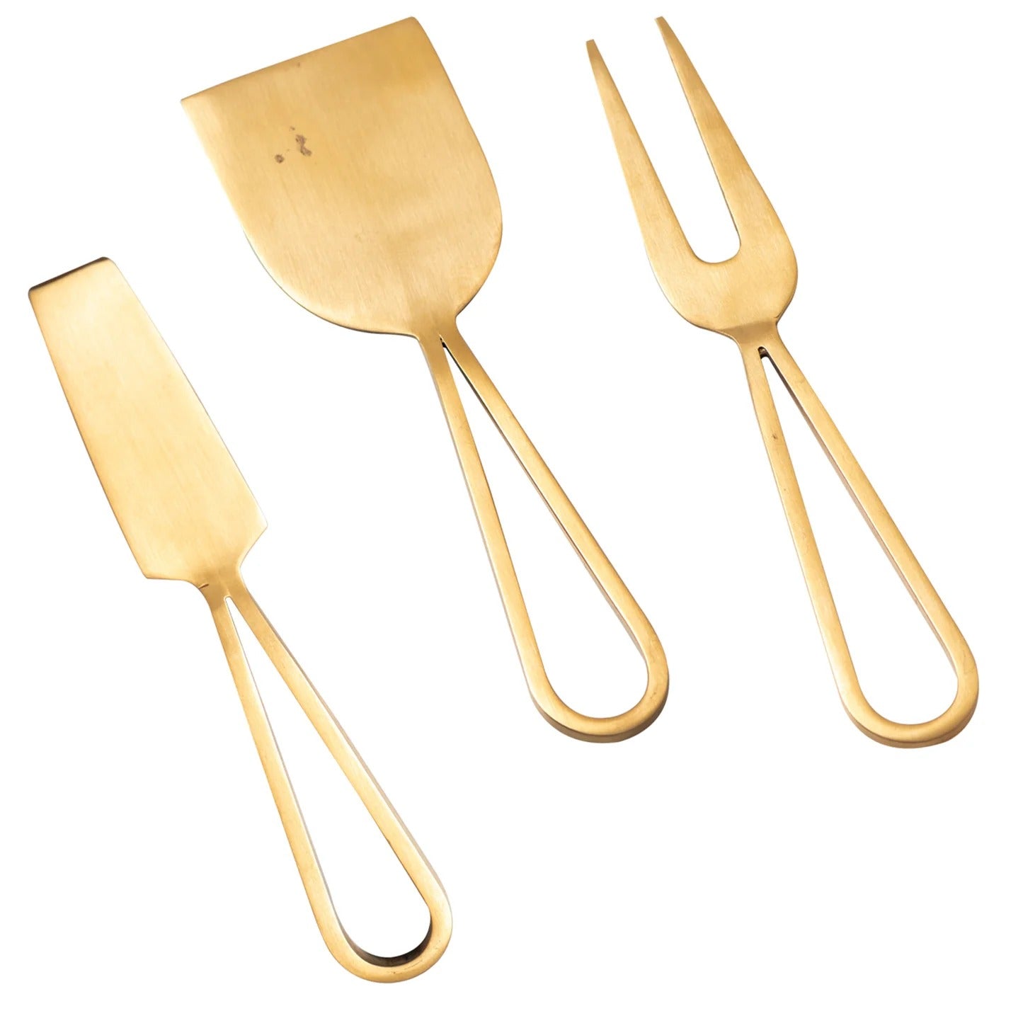 Nestroots Edam Cheese Knives Set of 3 Stainless Steel