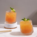 Nestroots Drinking Dancing Glass Set of 4 Embossed Party Tumblers