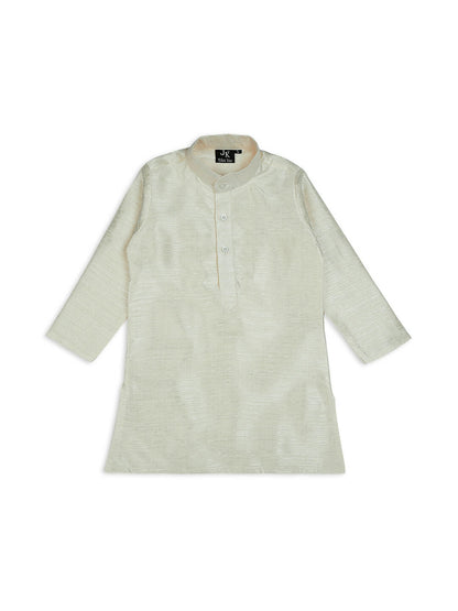 Joban Fashion Kids Island Elegance Sequence work Nehru Jacket Full Sleeves Kurta, Pyjama Set - Cream
