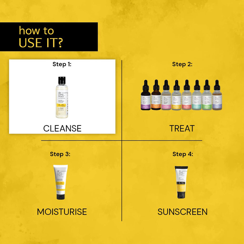 Deconstruct Niacinamide Brightening Face Wash - 100 ml