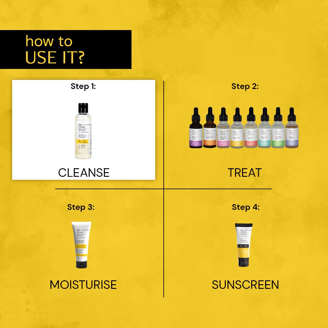 Deconstruct Niacinamide Brightening Face Wash - 100 ml