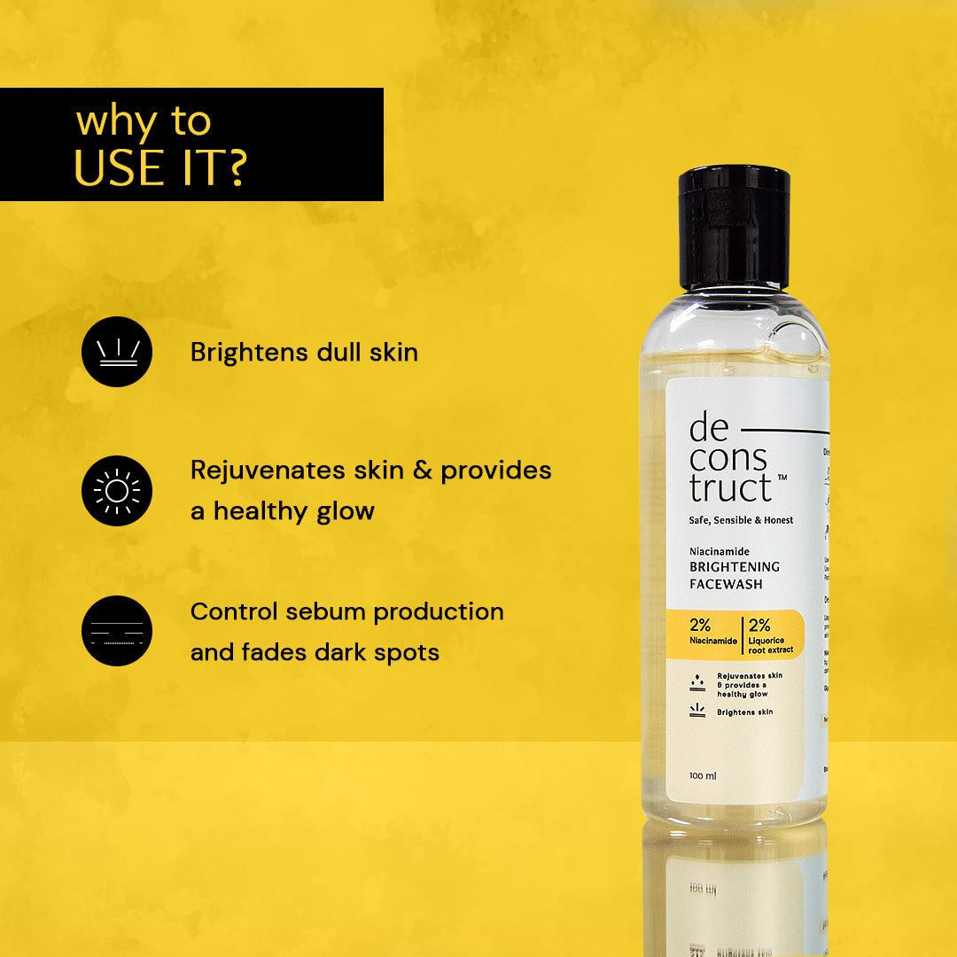 Deconstruct Niacinamide Brightening Face Wash - 100 ml
