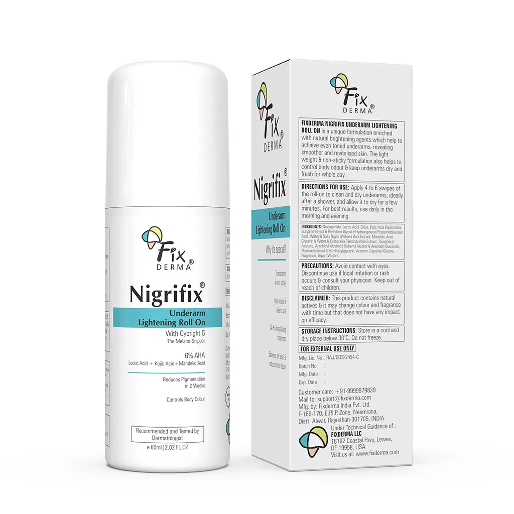 Fixderma Nigrifix Underarm Lightening Ocean Roll On - 60 ml