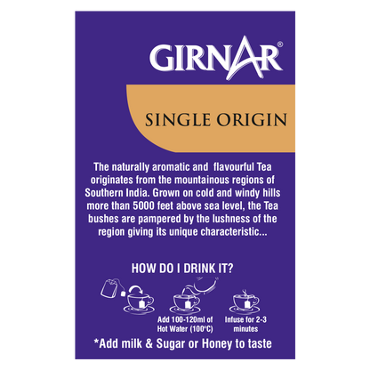 Girnar Single Origin Black Tea Bags - Nilgiri