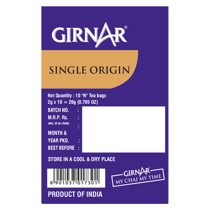 Girnar Single Origin Black Tea Bags - Nilgiri