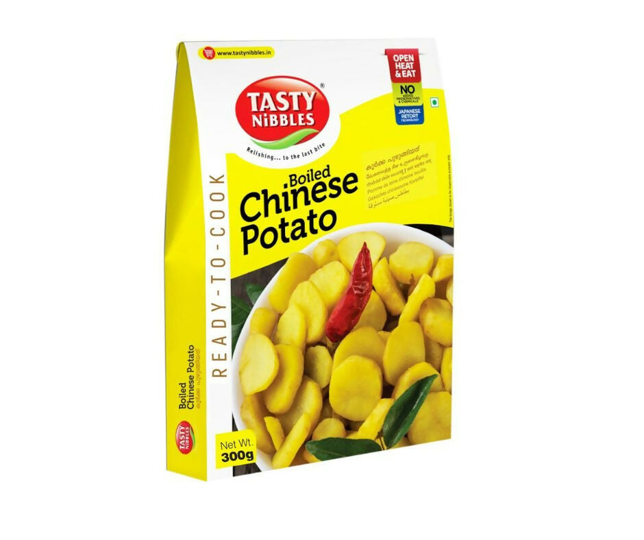 Tasty Nibbles Boiled Chinese Potato | Vevicha Koorka