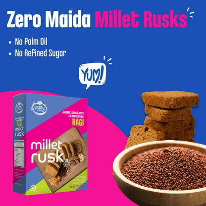 Early Foods Ragi Millet Rusk