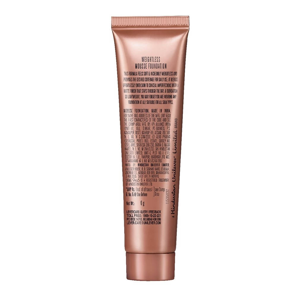 Lakme 9 to 5 Weightless Mousse Foundation  Rose Ivory