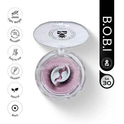 BOBI Self Adhesive Eyelashes SA30 Cat Eye – Winged Corner Volume