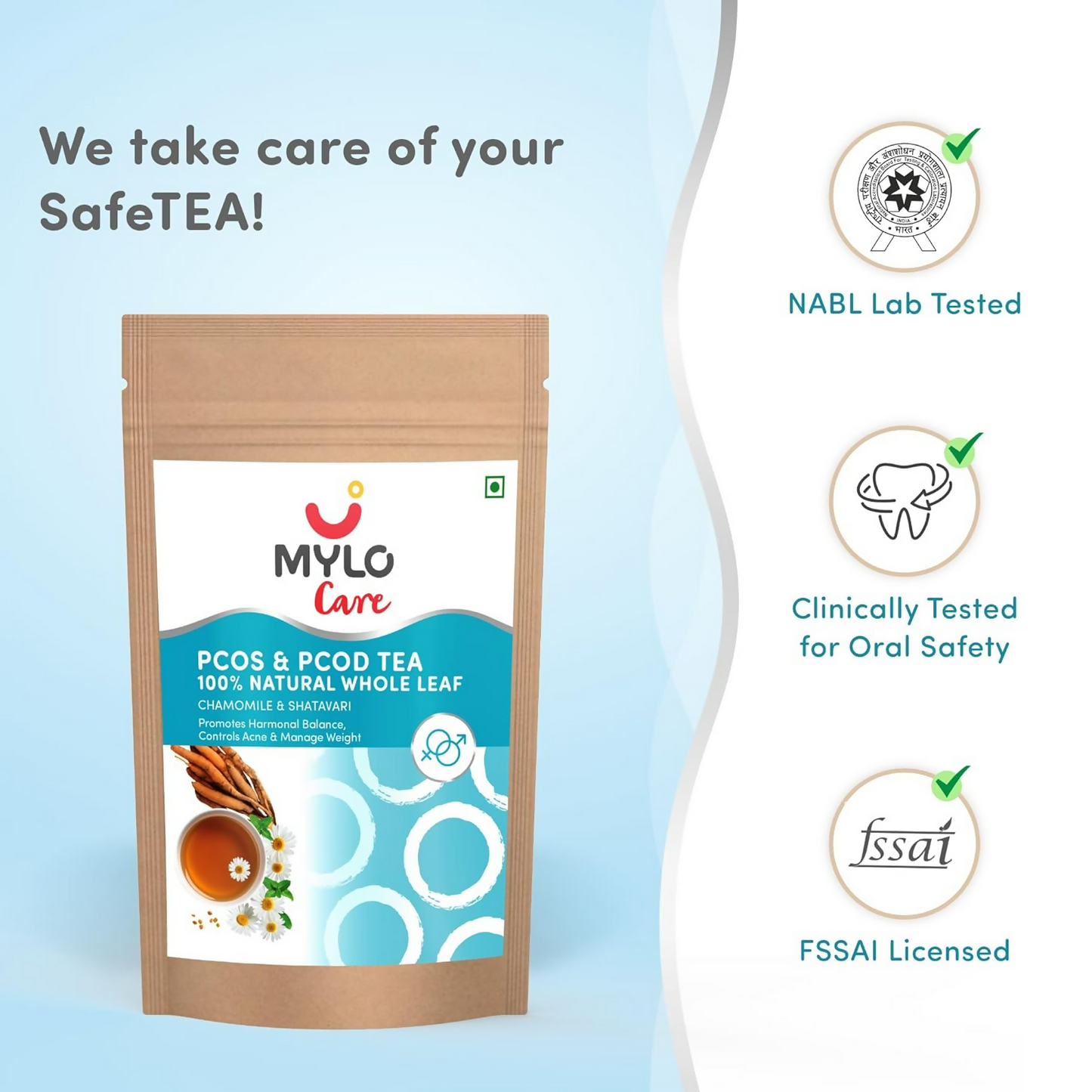Mylo Care 100% Natural PCOS & PCOD Tea - 30 Tea Bag