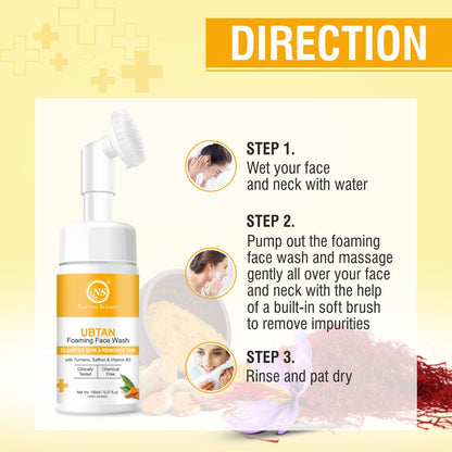 Nuerma Science Ubtan Foaming Face Wash | To Gently Exfoliate & Boost Youthful Skin