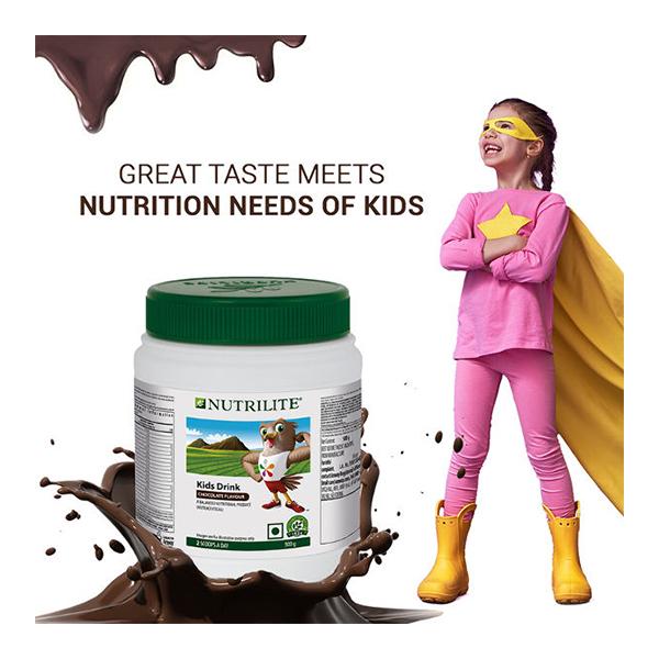 NUTRILITE Kids Drink - Chocolate Flavor With Essential Vitamins & Minerals (500 Gms)